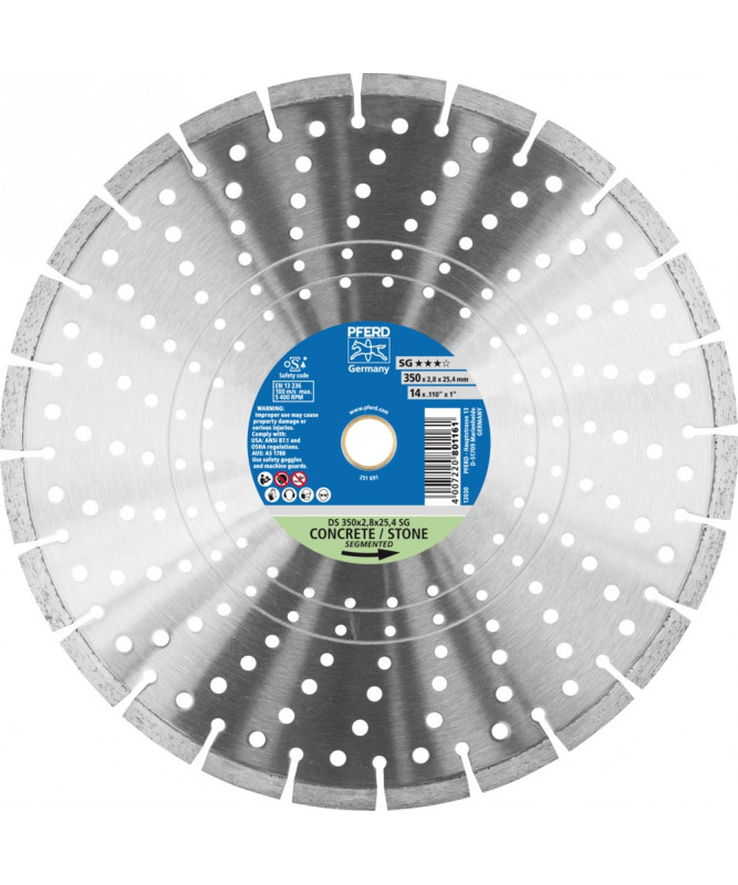 PFERD Diamentowe sciernice tarczowe do ciecia DS 350 x 2,8 x 25,4 SG