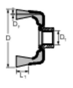 PFERD Szczotki garnkowe z gwintem, plecione POS TBG 100/M14 ST 0,50