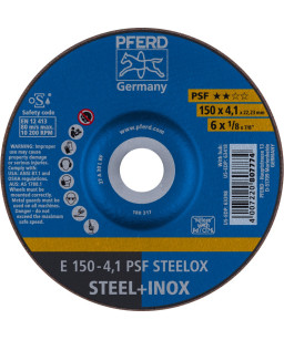 PFERD Sciernice tarczowe do zdzierania E 150-4,1 PSF STEELOX