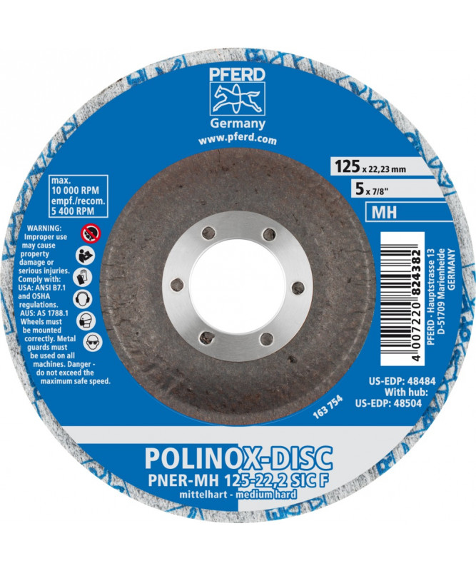 PFERD Dyski z wlókniny sprasowanej POLINOX DISC PNER-MH 115-22,2 SiC F