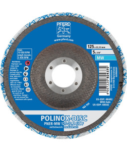 PFERD Dyski z wlókniny sprasowanej POLINOX DISC PNER-MW 125-22,2 SiC F