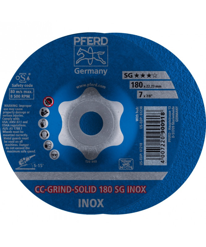 PFERD Sciernice do szlifowania CC-GRIND-SOLID CC-GRIND-SOLID 180 SG INOX