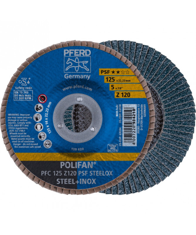 PFERD Sciernica lamelowa POLIFAN PFC 125 Z 120 PSF STEELOX