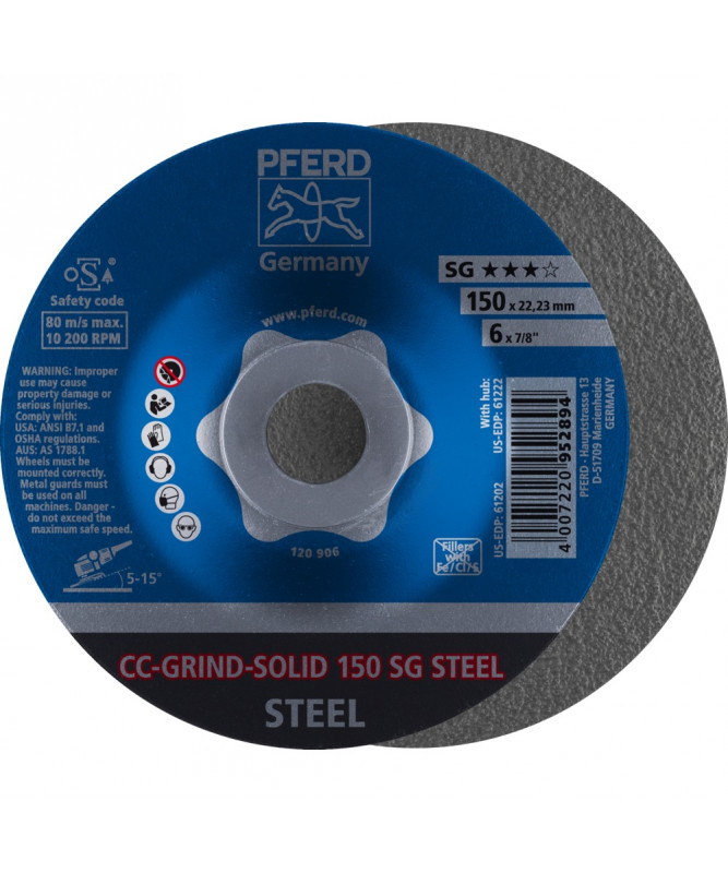 PFERD CC-GRIND-Sciernica tarczowa CC-GRIND-SOLID 150 SG STEEL