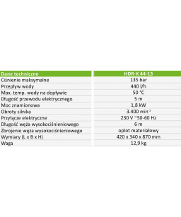 Myjka ciśnieniowa Clencraft HDR-K 44-13 7101441