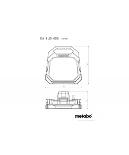 Lampa 18V Metabo BSA 18 LED 10000