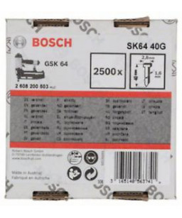 2500szt Gwoździe łeb wpuszczany SK64 40G Bosch