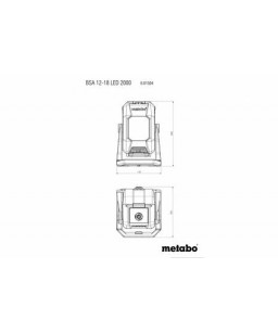 Metabo 601504850 - Reflektor Budowlany BSA 12-18 LED 2000