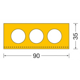 Odbijacz PU 35 x 90x 1000 mm