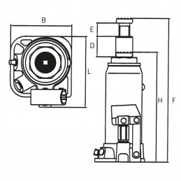 Hydrauliczny podnośnik stemplowy