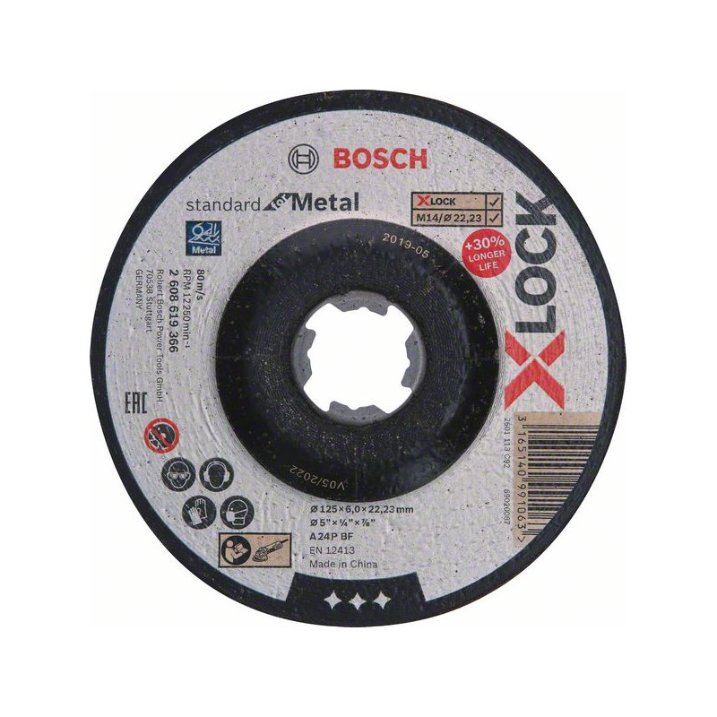 Tarcza ścierna X-LOCK 125 x 6 mm Bosch T27