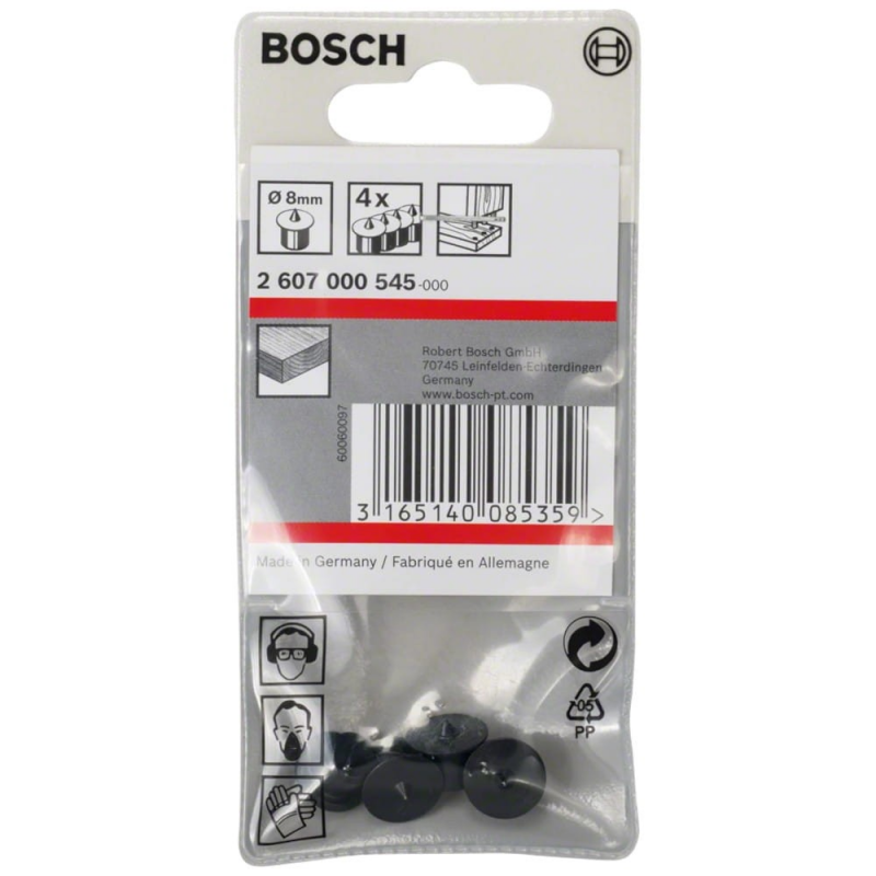 Pozycjonowanie kołków o średnicy 8mm 4szt. Bosch 2607000545
