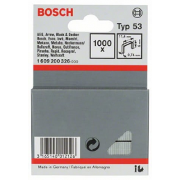 Zszywka z cienkiego drutu, typ 53 11,4x0,74x6mm Bosch 1609200326