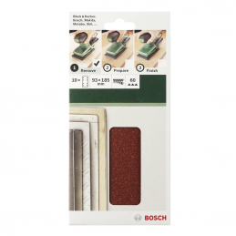 Papier ścierny do szlifierki Bosch 185x93mm 10 szt. 2609256A85