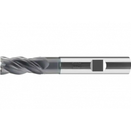 PFERD TOOLS Frez kątowy pełnowęglikowy długi, 4 cięcia, Ø 8 mm, trzonek TiAlN HB z fazą 45°, linia uniwersalna, zdzieranie, wygł