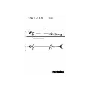 Podkaszarka akumulatorowa Metabo FSD 36-18 LTX BL 40