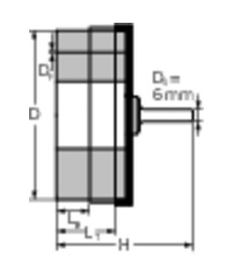 PFERD Szczotka talerzowa, niepleciona DBUR 50/6 SiC 120 1,00