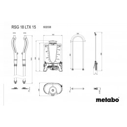 RSG 18 LTX 15 Opryskiwacz plecakowy aku Metabo 602038850