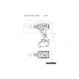 BS 18 LTX-3 BL Q I METAL Wiertarko-wkrętarka akumulatorowa Metabo 603180660