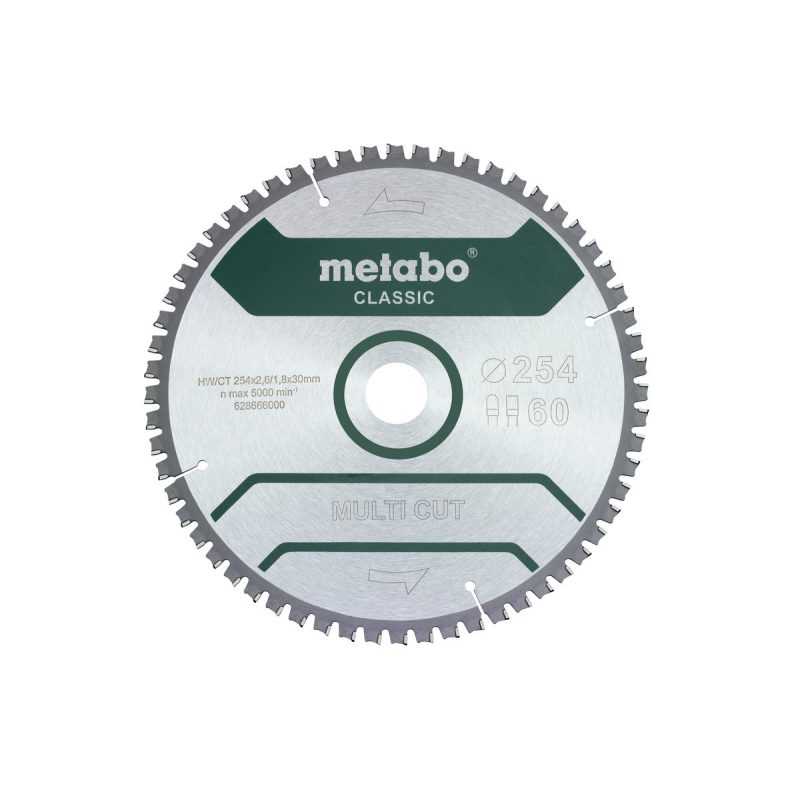 Piła tarczowa Metabo 254x30 mm 60T MULTI CUT 628285000 | FixPol