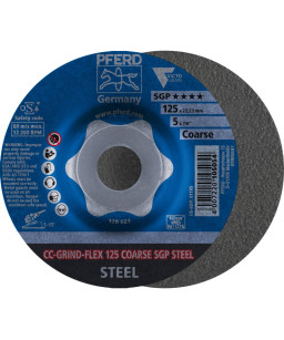 PFERD CC-GRIND-Sciernica tarczowa CC-GRIND-FLEX 125 COARSE SGP STEEL