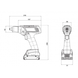 Wkrętarka z rękojeścią środkową EXACT ION 2-700 Bosch 0602494400