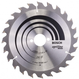 Tarcza pilarska Optiline do drewna 190mm Bosch 2608640615