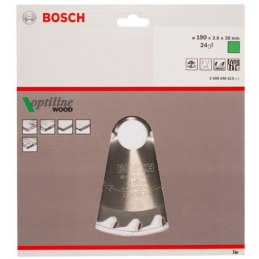 Tarcza pilarska Optiline do drewna 190mm Bosch 2608640615