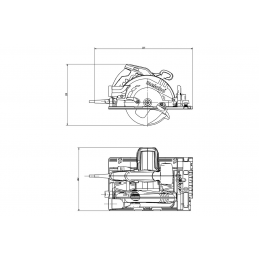 KS 55 FS SET Ręczna Pilarka Tarczowa Metabo 691064000