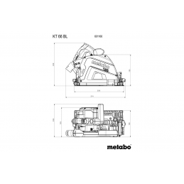 KT 66 BL Pilarka Tarczowa Do Cięcia Wgłębnego Metabo 691219000