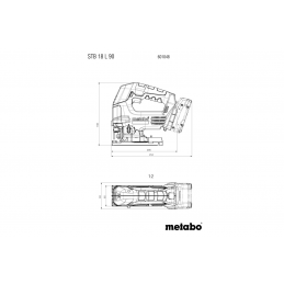 STB 18 L 90 Wyrzynarka Akumulatorowa Metabo 601048840