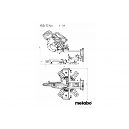 KGSV 72 XACT Ukośnica Sieciowa Metabo 611216000