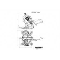 KS 216 M SET Ukośnica Sieciowa Metabo 610216900