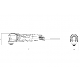 MT 400 QUICK Multinarzędzie Sieciowe Metabo 601406000