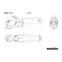 SSEP 18 LT Piła szablasta akumulatorowa Metabo 601616840