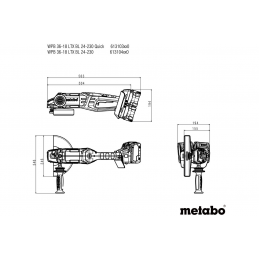 WPB 36-18 LTX BL 24-230 QUICK Szlifierka kątowa aku Metabo 613103840