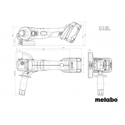 W 18 7-125 Szlifierka kątowa aku Metabo 602371510