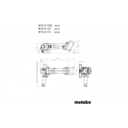 W 18 L 9-115 Szlifierka kątowa aku Metabo 602246840