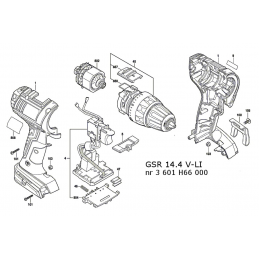 Silnik 14.4 V wkrętarki Bosch GSR14.4 V-LI. GSB14.4 V-LI. GSR14,4 V-LI HX Bosch 2609199358