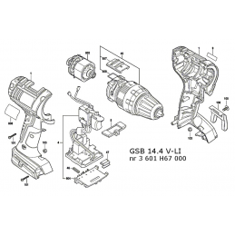 Silnik 14.4 V wkrętarki Bosch GSR14.4 V-LI. GSB14.4 V-LI. GSR14,4 V-LI HX Bosch 2609199358