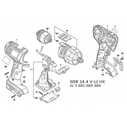 Silnik 14.4 V wkrętarki Bosch GSR14.4 V-LI. GSB14.4 V-LI. GSR14,4 V-LI HX Bosch 2609199358