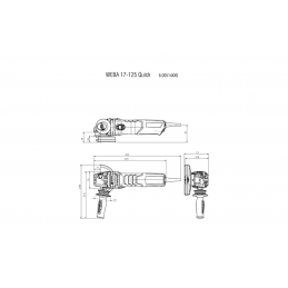 WEBA 17-125 QUICK Sieciowa Szlifierka kątowa Metabo 600514000