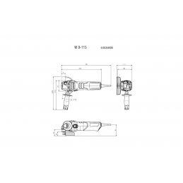 W 9-115 Sieciowa Szlifierka kątowa Metabo 600354000