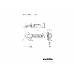 WF 18 LTX 125 QUICK Szlifierka Akum. kątowa Z PŁASKĄ GŁOWICĄ Metabo 601306840