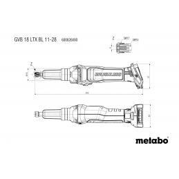 GVB 18 LTX BL 11-28 Akum. szlifierka prosta Metabo 600826840