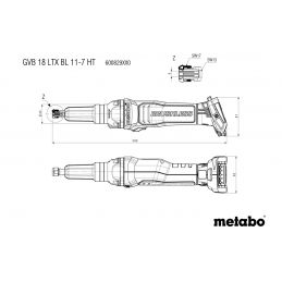 GVB 18 LTX BL 11-7 HT Akum. szlifierka prosta Karton Metabo 600829850