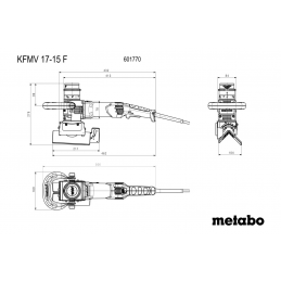 KFMV 17-15 F FREZARKA KRAWĘDZIOWA DO METALU Metabox Metabo 601770500