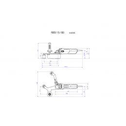 RBE 15-180 SET SZLIFIERKA TAŚMOWA DO RUR Metabox Metabo 602243500