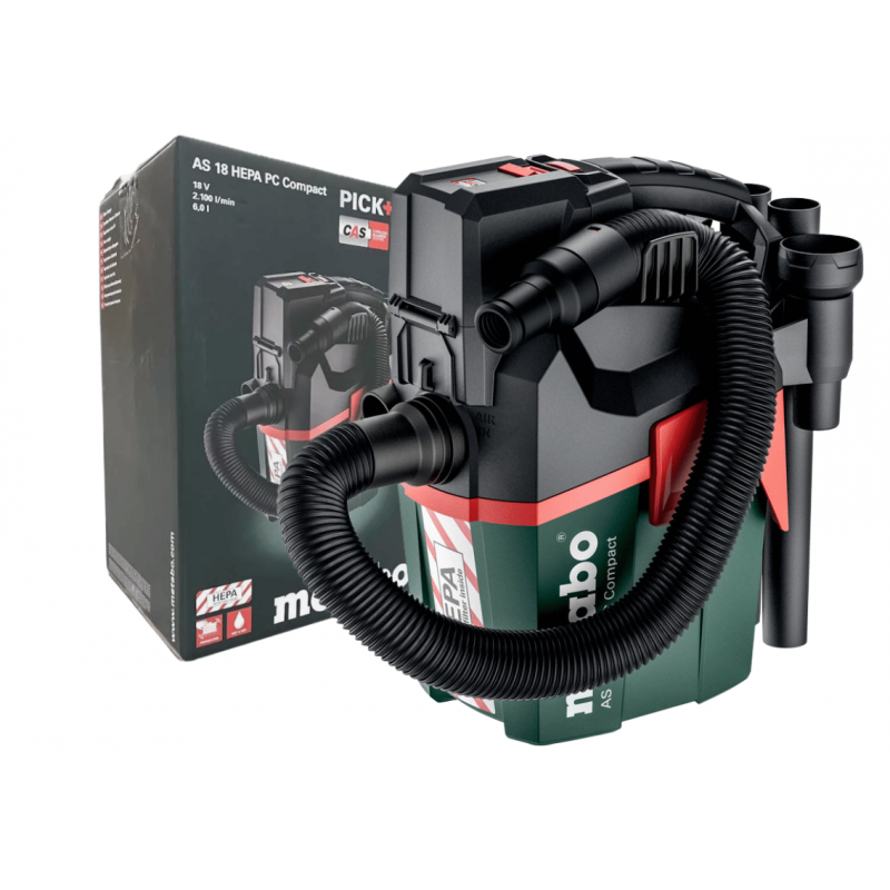 Odkurzacz Aku AS 18 HEPA PC COMPACT 18V Metabo 602029850 - Czystość i wygoda