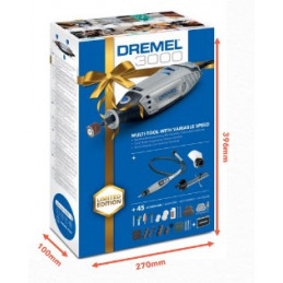 DREMEL 3000 narzędzie wielofunkcyjne 45 akcesoriów + 3 przystawki +  walizka F0133000VF